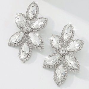 Prom Statement Rhinestone Earrings - NWT